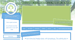 Desktop Screenshot of overtonprimary.co.uk